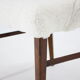 Beech Chair in Sheepskin Fabric, Denmark 1960