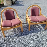Pair of baumann armchairs from the 70s