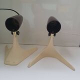 Pair of vintage bakelite table lamps from West Germany in the 1960s