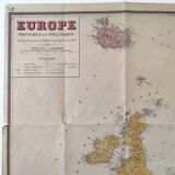 Vintage map Europe 98x74cm