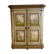 Cabinet painted in the Austrian spirit with polychrome decorations