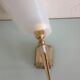 White / vintage perspex wall lamp 50s-60s