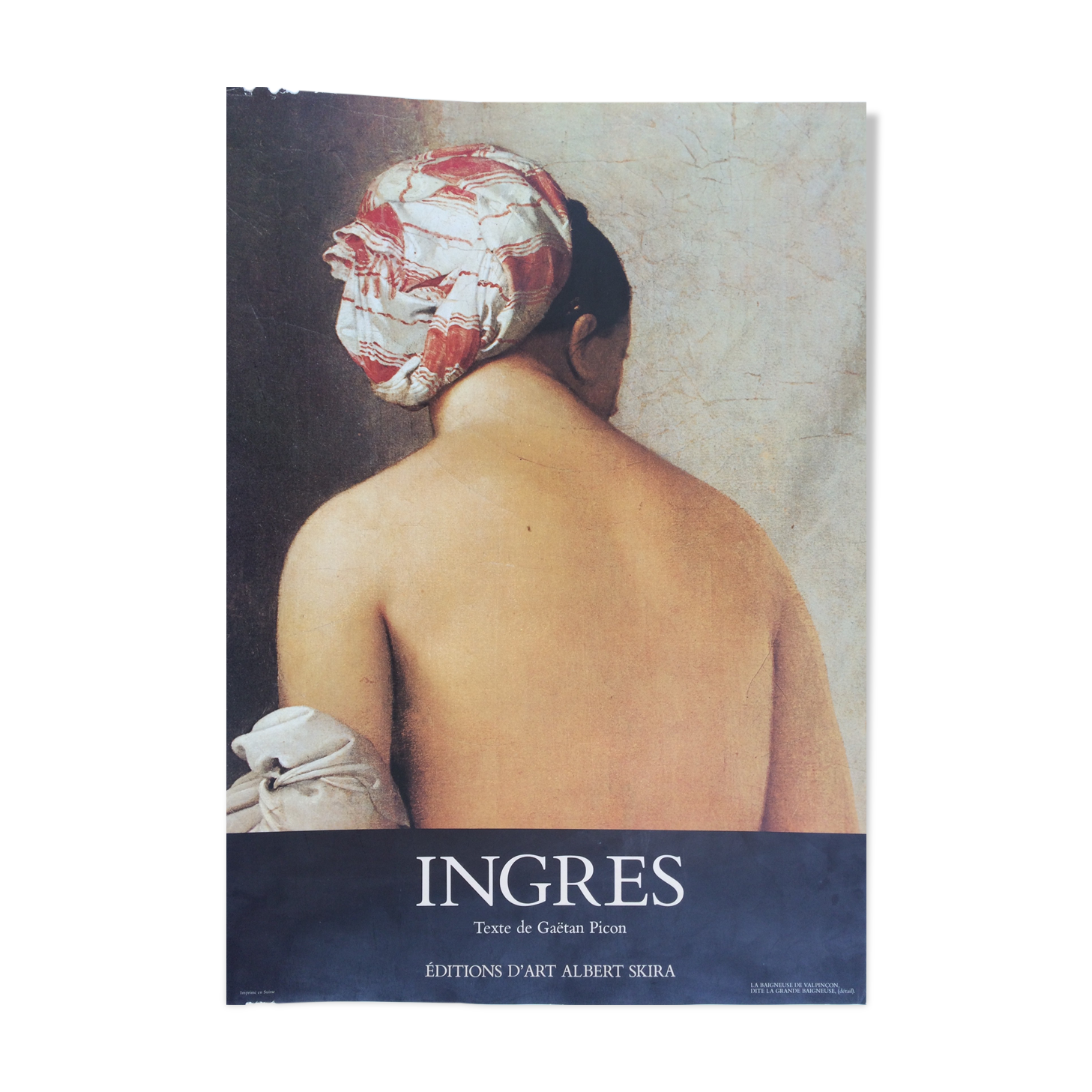 INGRES (after), La baigneuse de Valpinçon. Original 1957 advertising poster