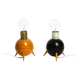 Pair of beautiful small Mid Century Modern tripod wooden table lamps