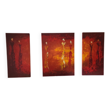 Triptych tableau