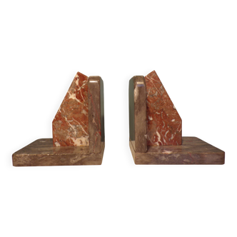 Art Deco marble bookends