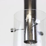 1 of 3 lantern-shaped pendant light with cylindrical glass shade by Limburg, Germany, 1960s.