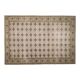 1970s vintage Turkish Oushak handmade wool cotton brown area rug 195x283