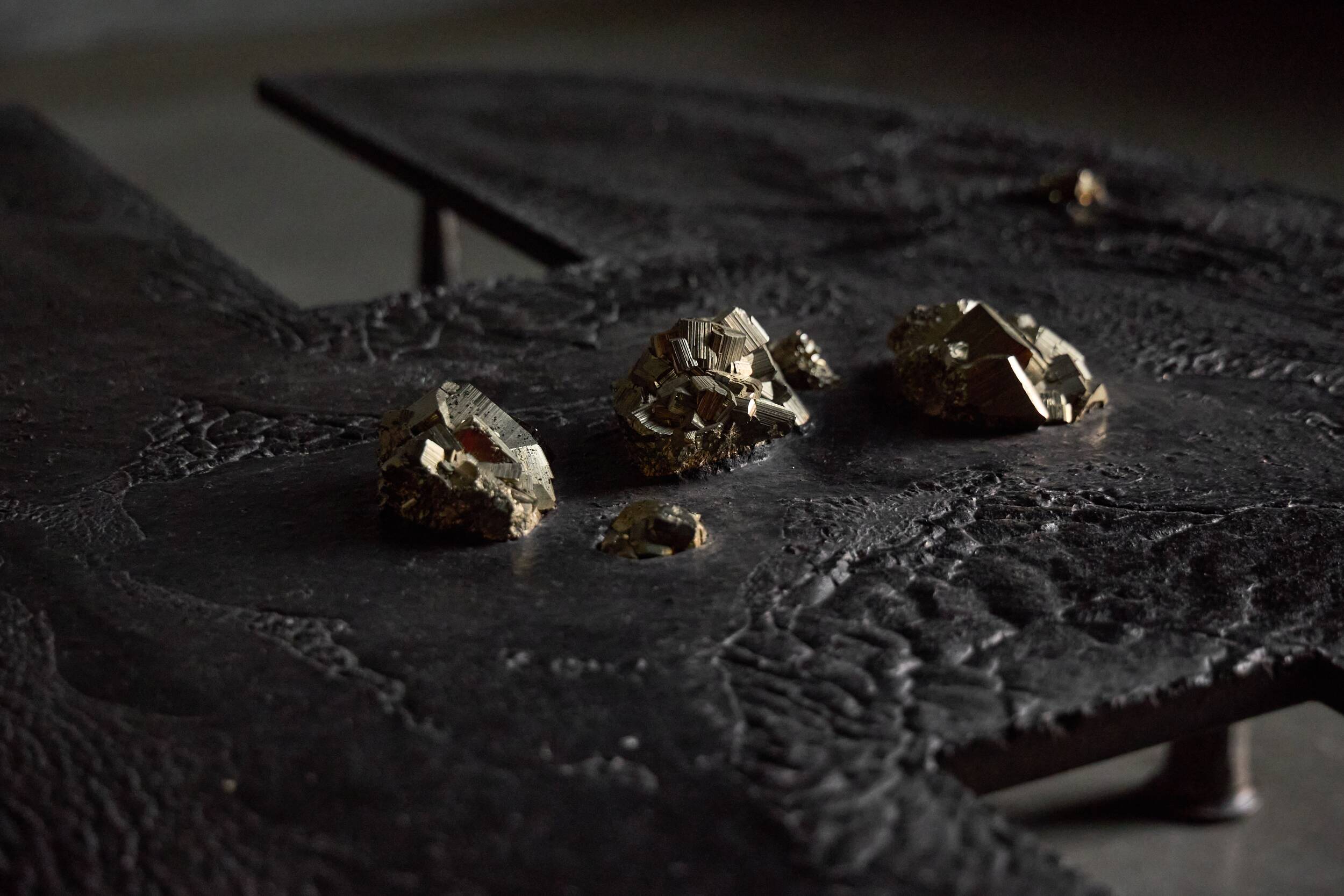 Thomas Serruys iron brutalist coffee table, Belgium, 2019