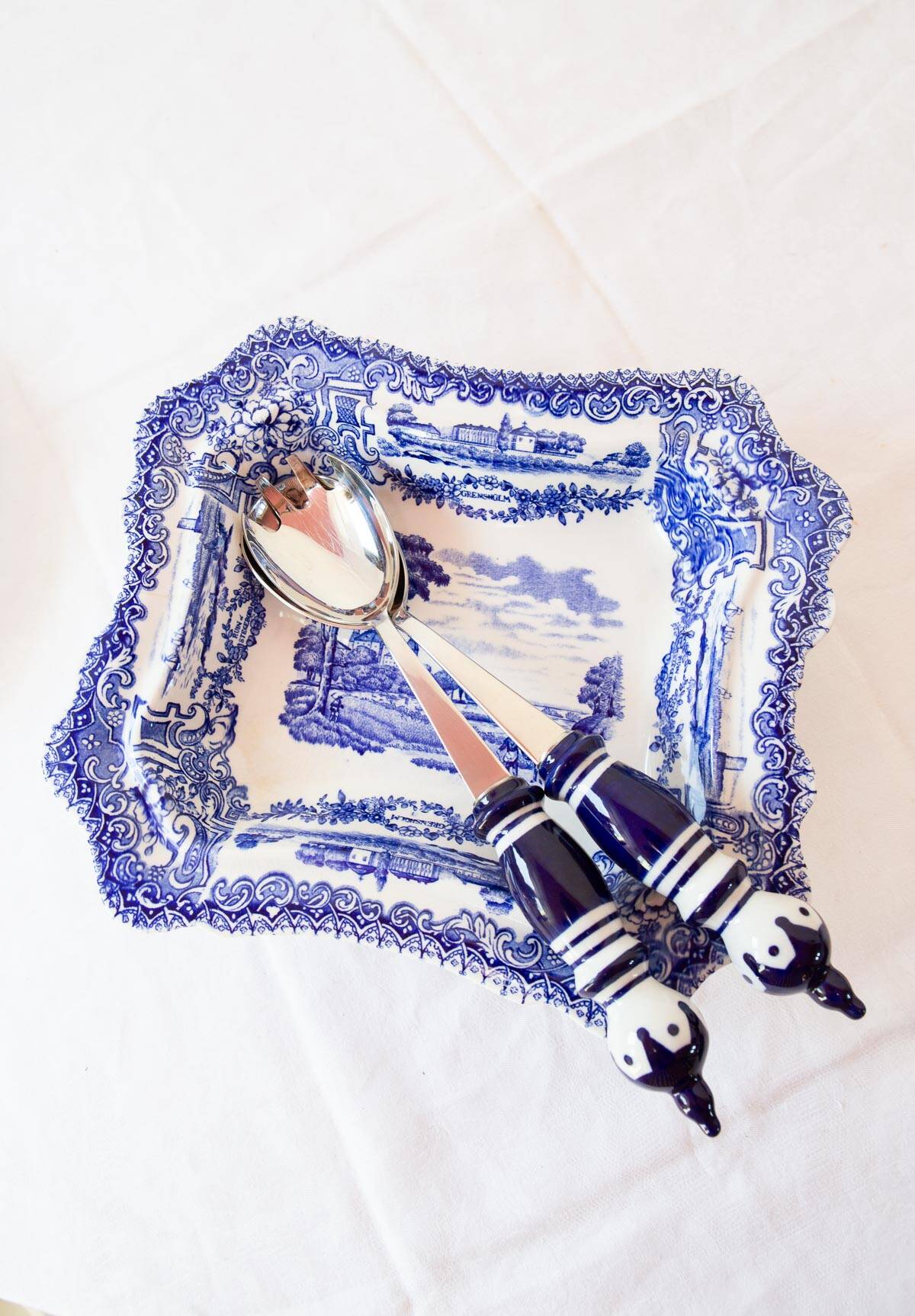 Salad cutlery set by Bjorn Wiinblad for Rosenthal Studio (NEW)