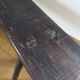 Wooden brutalist bench/old farm bench