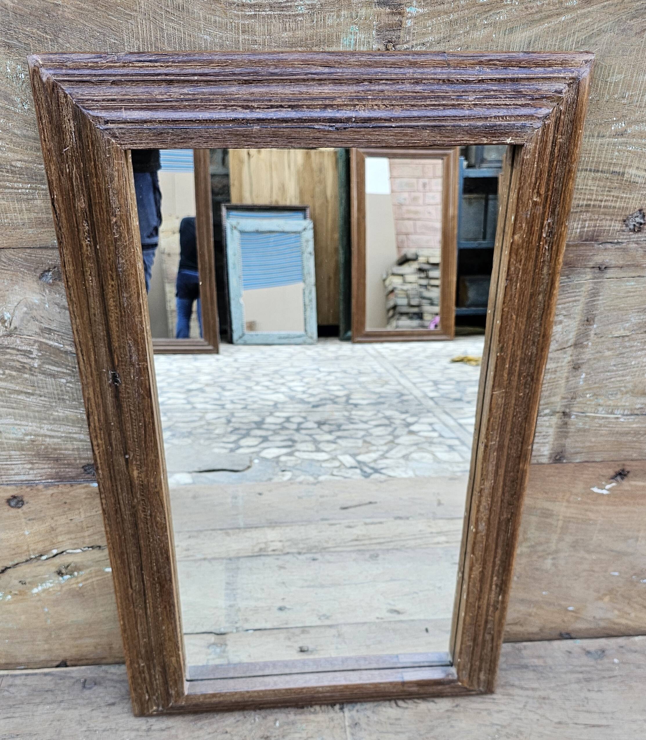 Teak mirror from Burma