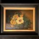 Romantic tableau Oil on canvas signed still life Flemish style 19th century