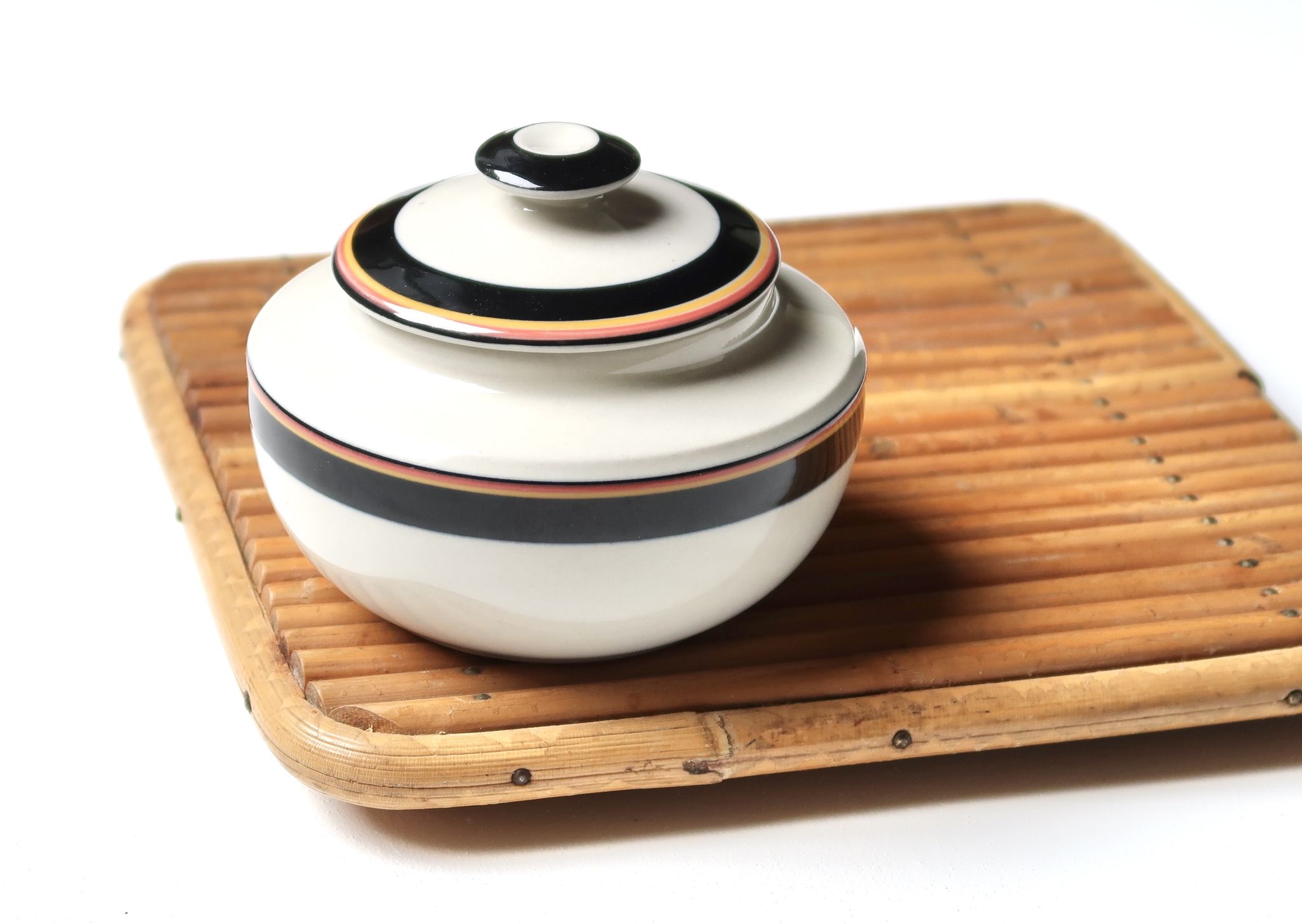 Porcelain sugar bowl arabia finland reimari, 60s