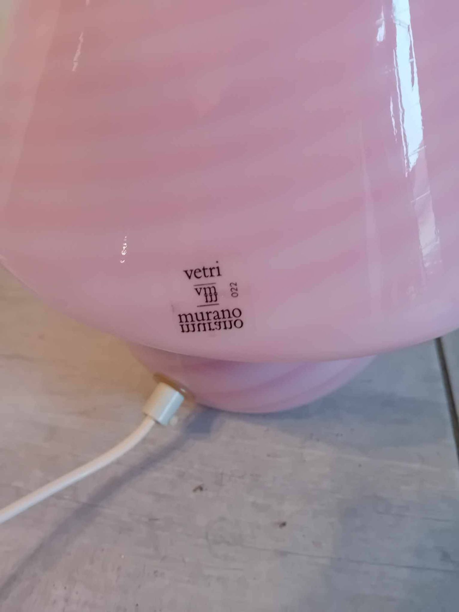 Pink mushroom lamp MURANO 70's