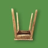 Old rustic wooden stool – handcrafted