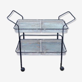 Rolling serving trolley