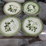 Antique K&G Lunéville France dessert plates