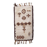 Tapis vintage berbère marocain fait main – 74 x 136 cm - 1c1004