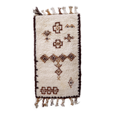 Tapis vintage berbère marocain fait main – 74 x 136 cm - 1c1004