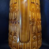 Ochre vase with handle, Scheurich Keramik, West Germany, 1960,70