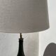 3x bouteilles en vert &bleu comme base pour lampes