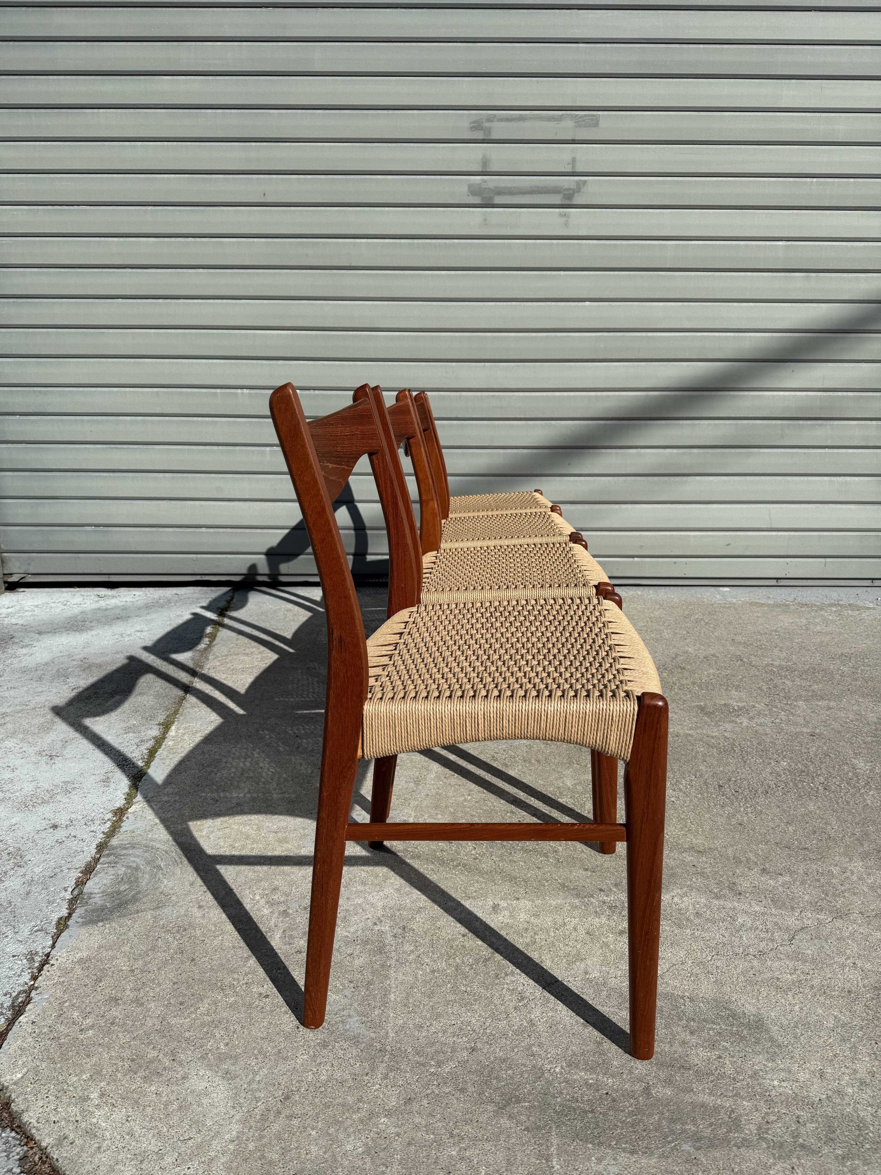 4 Danish chairs by Arne Wahl Iversen