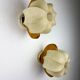 Pair of cocoon sconces with pine, Italy, 1970s