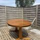 Oval table Baumann, two extensions, rosewood top.