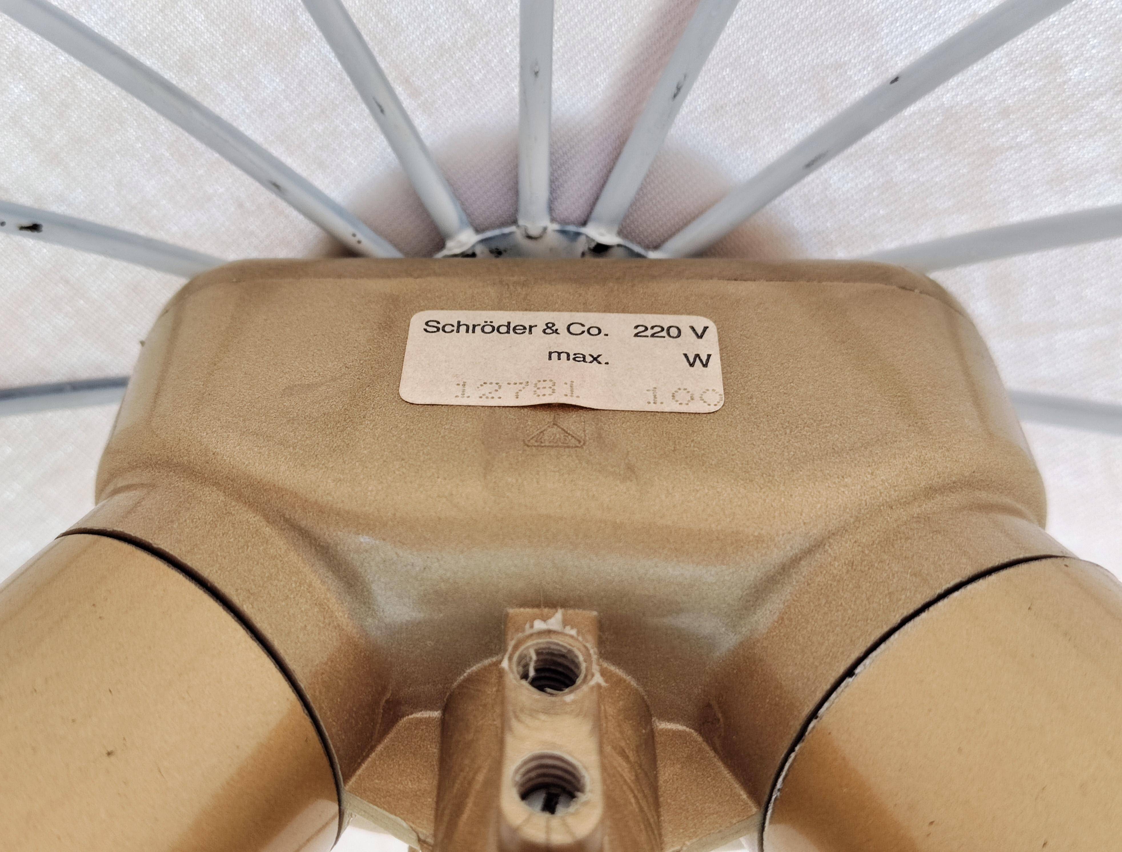 Hollywood Regency floor lamp in brass by Schroder and Co., 1950s