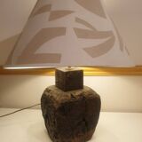 Petrified wood lamp