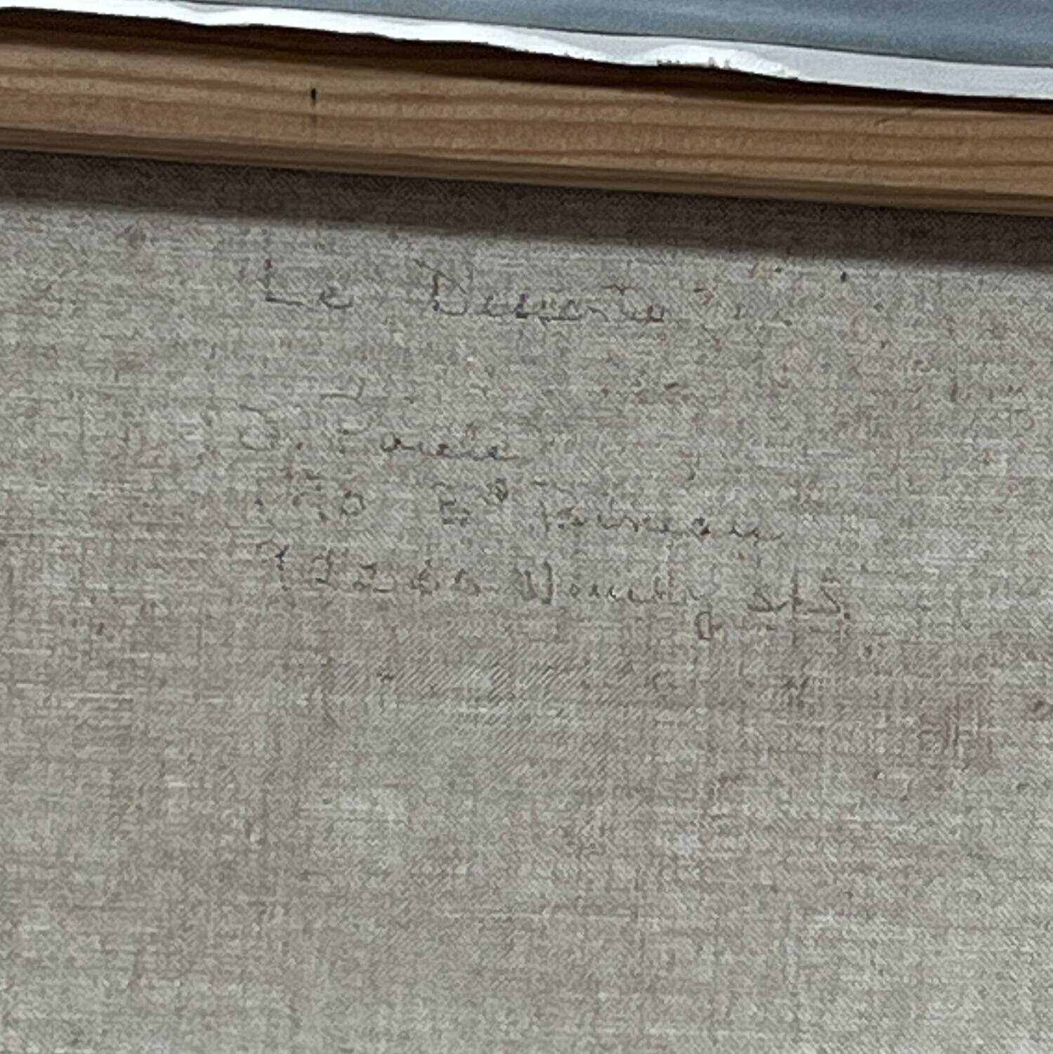 1960s table "The sideboard signed J. Paul"