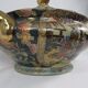 Soup tureen, hollow dish with Satsuma Japan lid