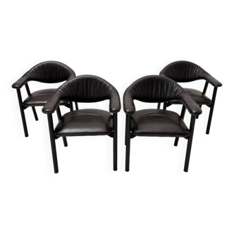 Lot de 4 chaises vintage 'Ds-203/01' des années 1986 par Ludwig Roner pour De Sede