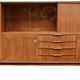 High teak enfilade from 1965 - Dimensions: L250 H130 D44