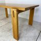 Scandinavian modernist brutalist pine rectangular dining table, 1960s