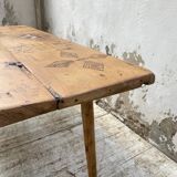Table basse art populaire Suisse 1900