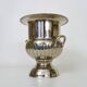 Vintage Médicis-shaped champagne bucket in silver-plated metal.