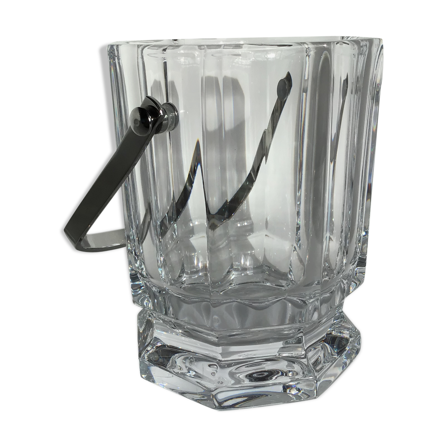 Crystal ice bucket sèvres octagonal
