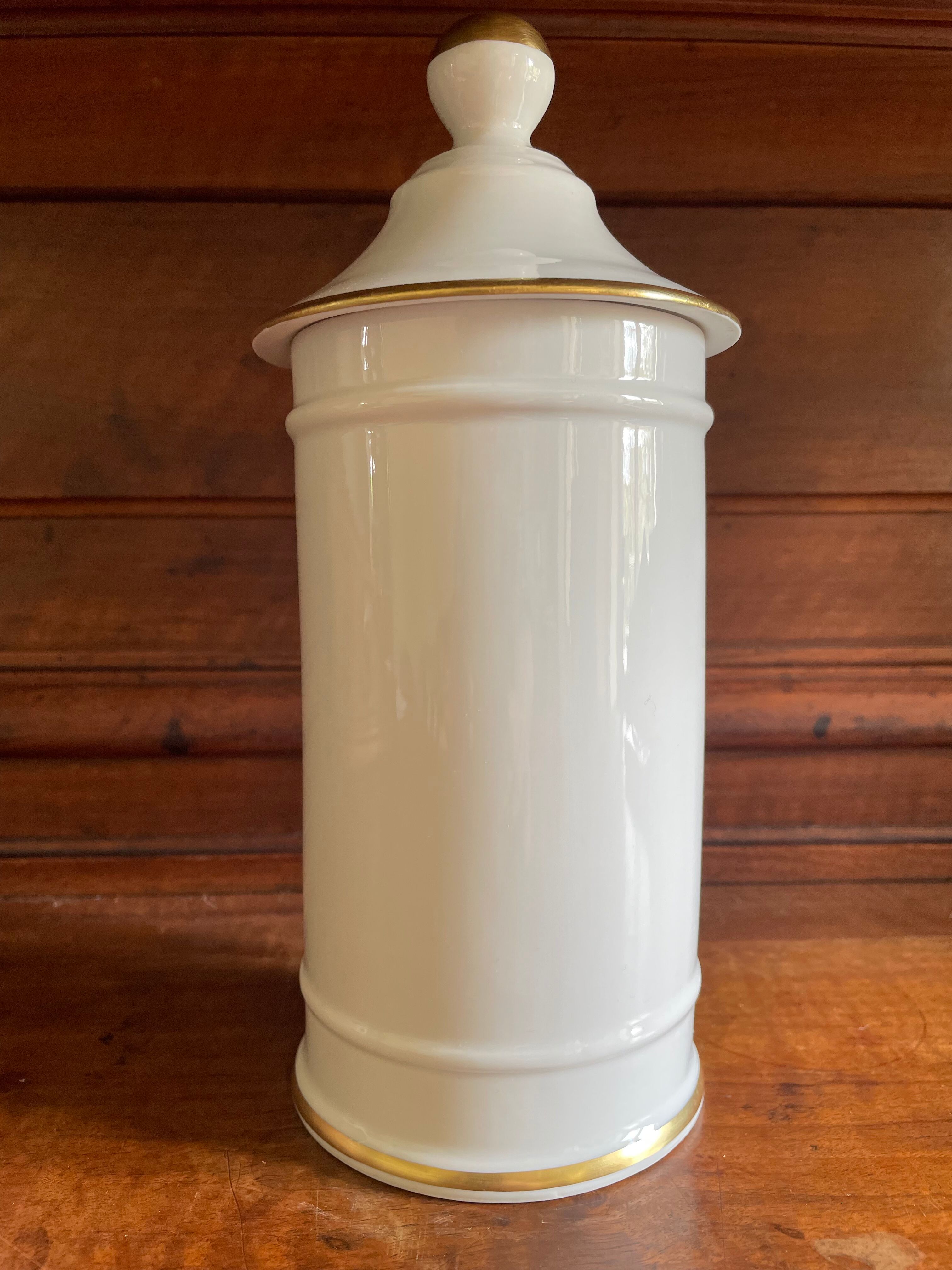 Limoges Ternet porcelain medicine jar