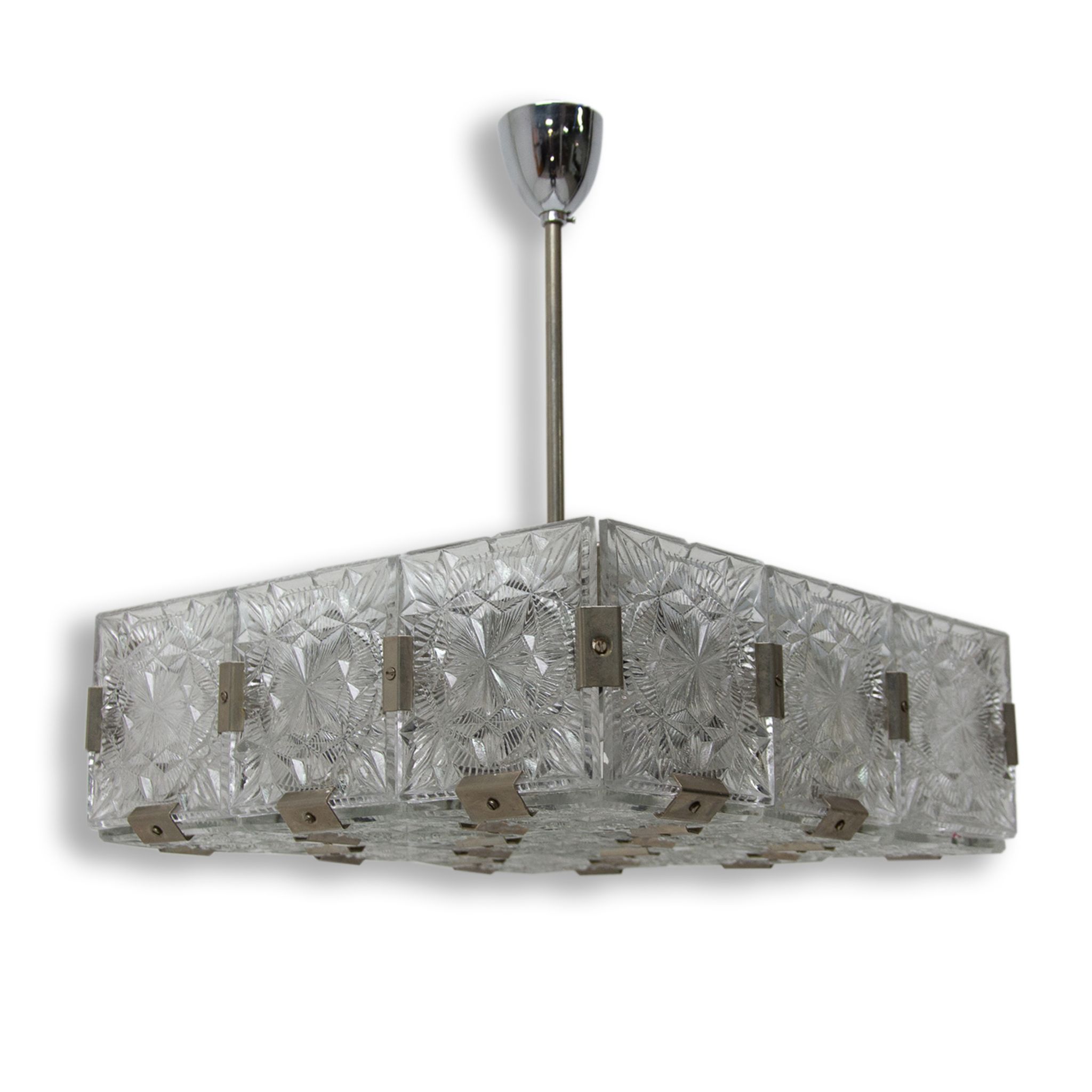 Hanging lamp by Kamenický Šenov, 1970