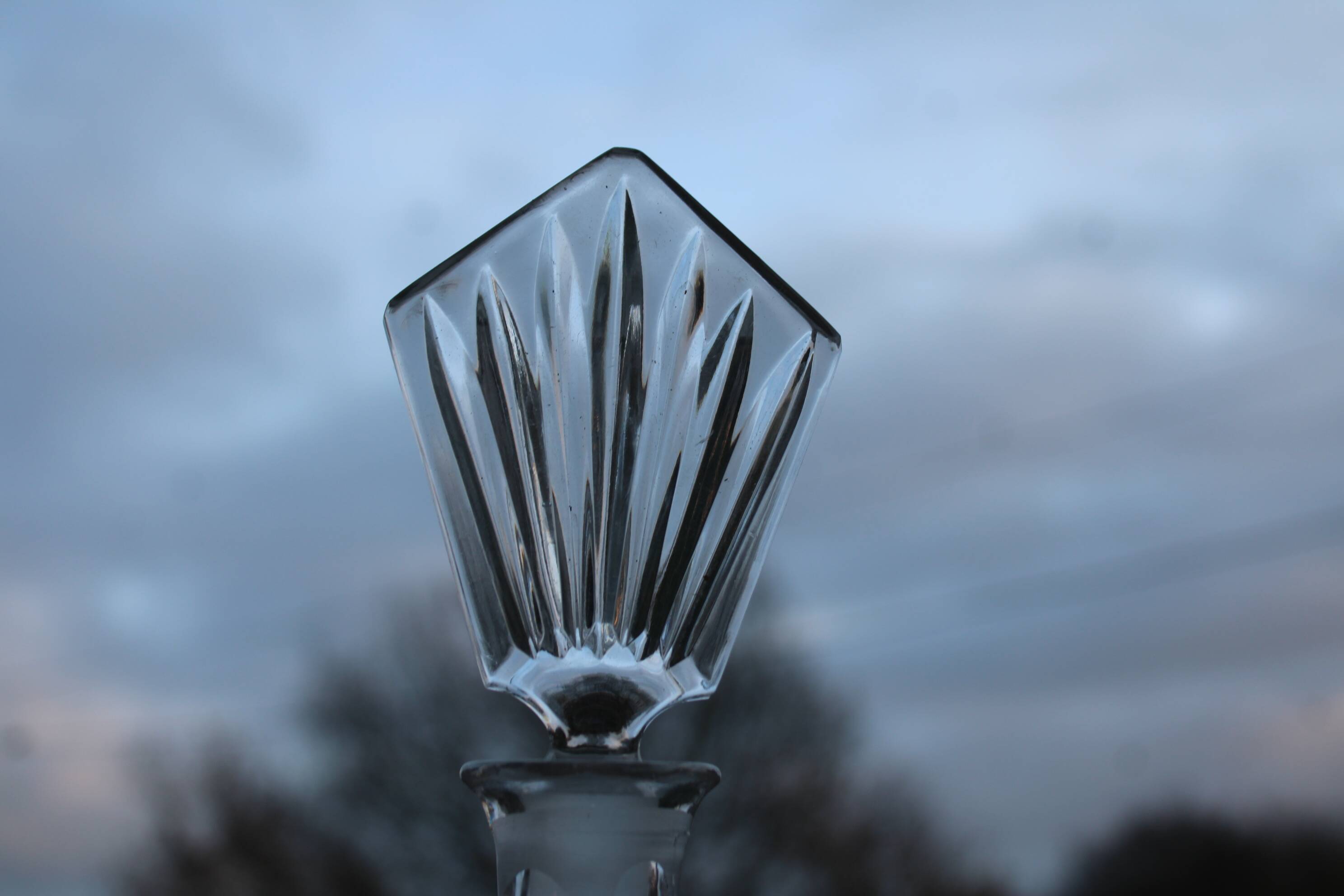 Bavarian crystal decanter + 8 glasses – with original box