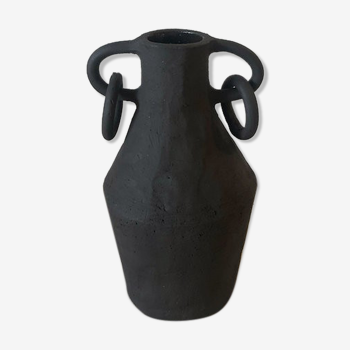 Vase boucles noir