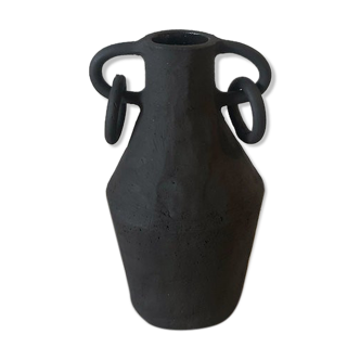 Vase boucles noir