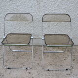 Plia chairs by Giancarlo Piretti for Castelli 1970