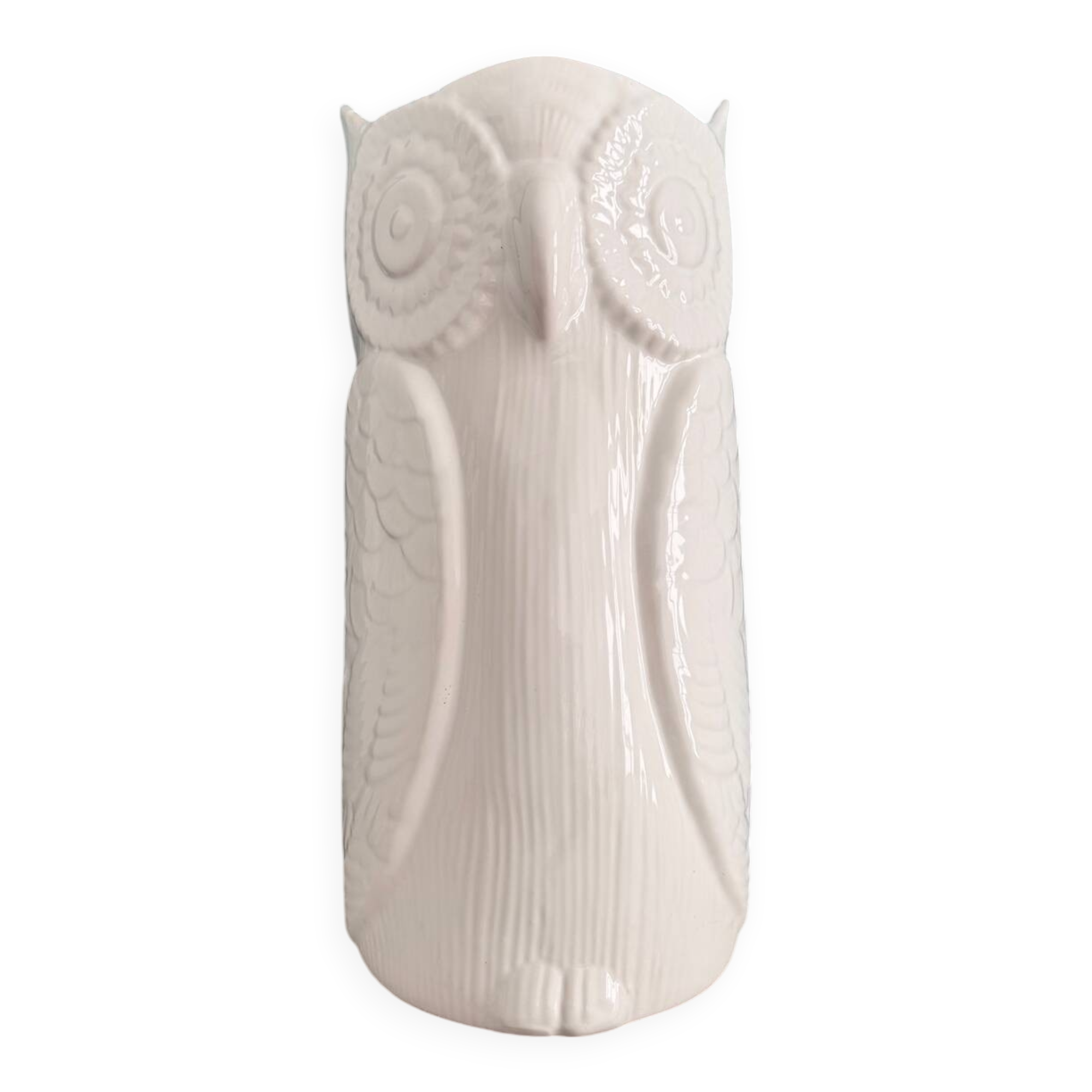 Vintage ceramic owl umbrella stand