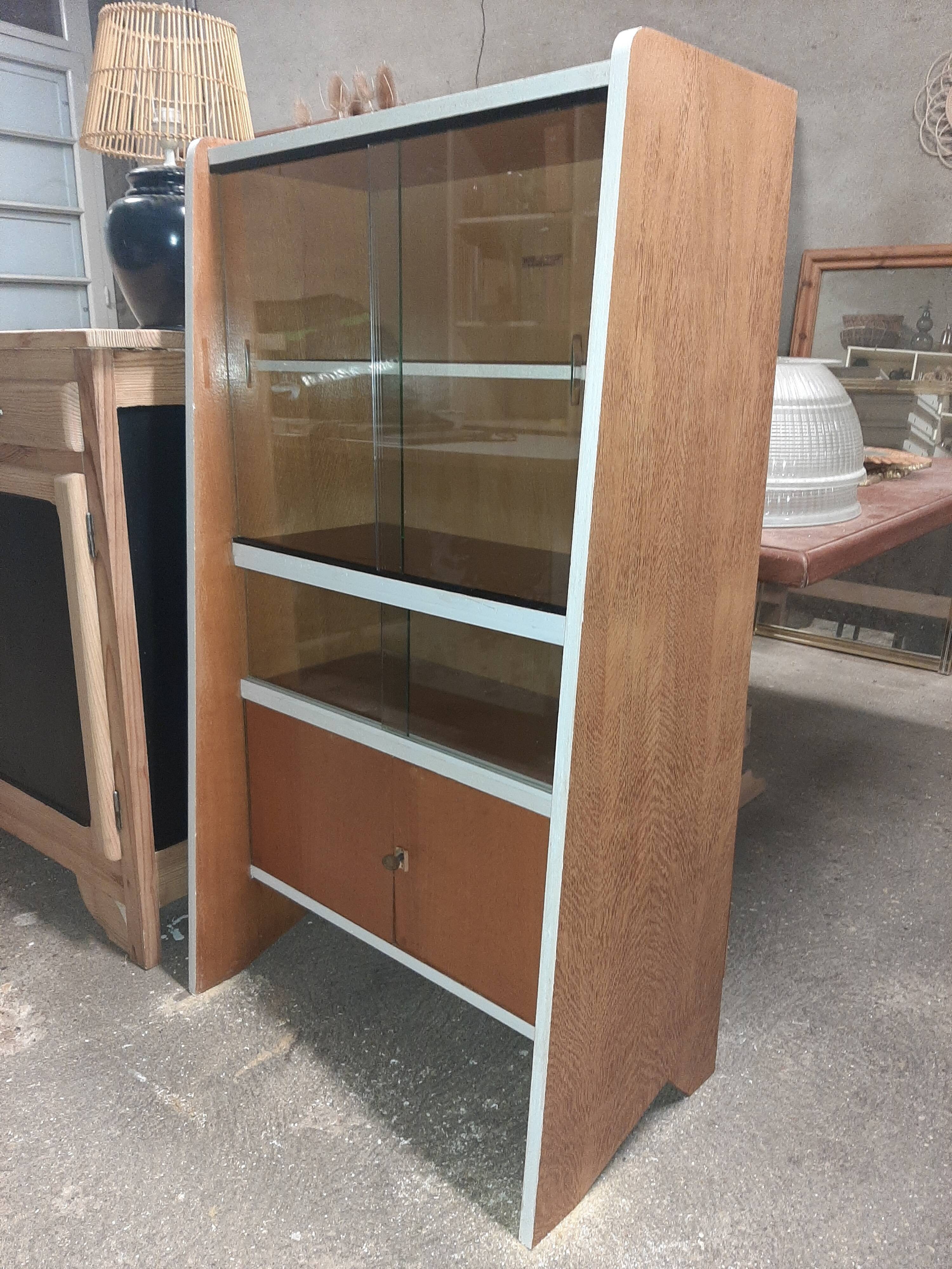 Vintage oak showcase