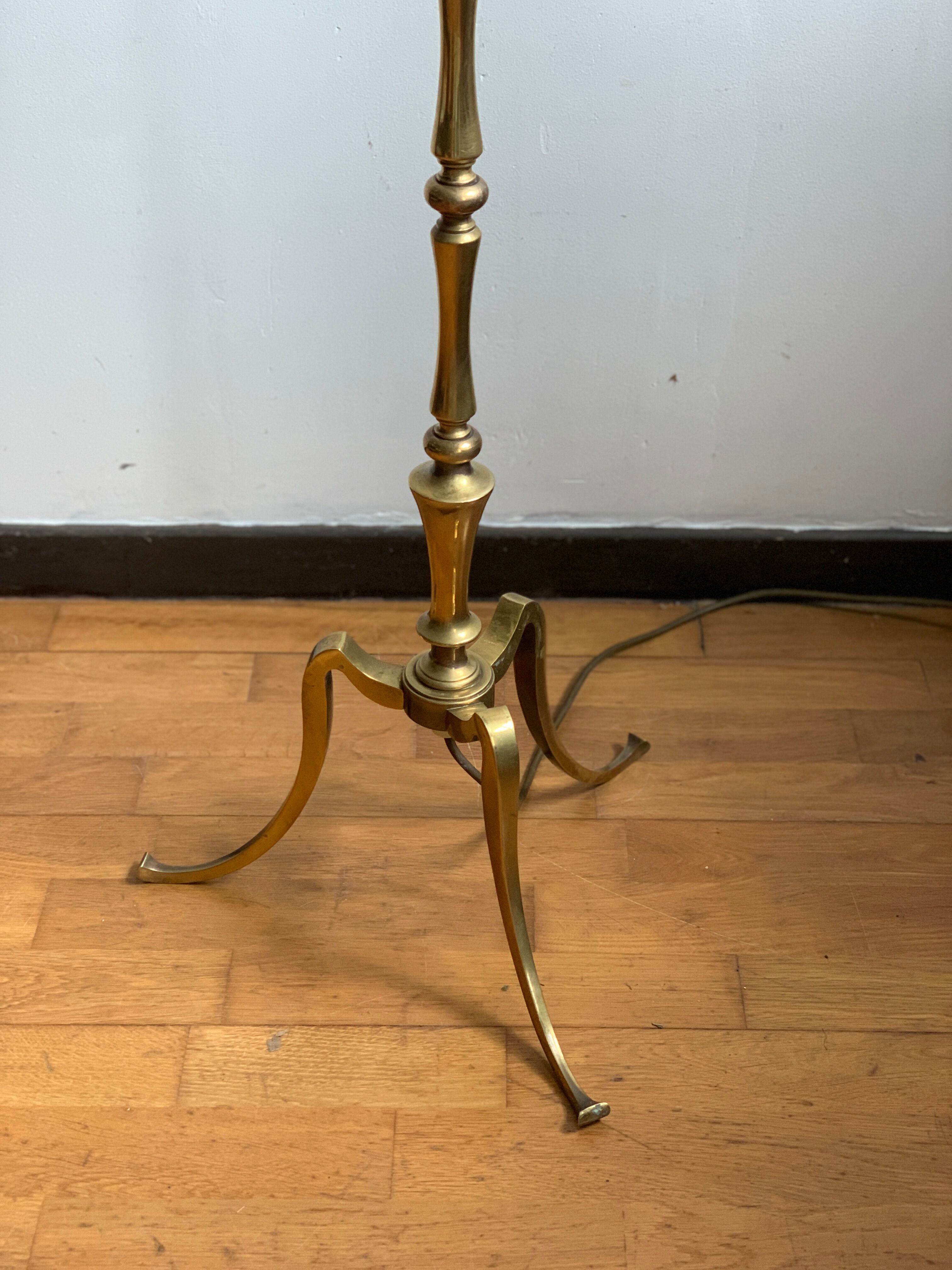Vintage brass floor lamp
