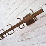 Bony 1980s metal wall coat rack
