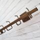 Bony 1980s metal wall coat rack